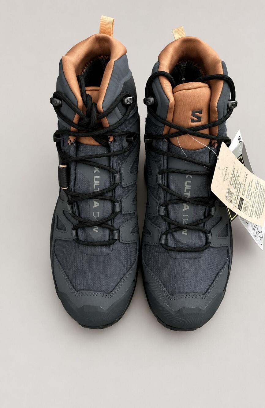 Salomon X Ultra 4 Mid GTX Shoes Women 9 Gray Waterproof Hiking BootsGore-Tex NWT